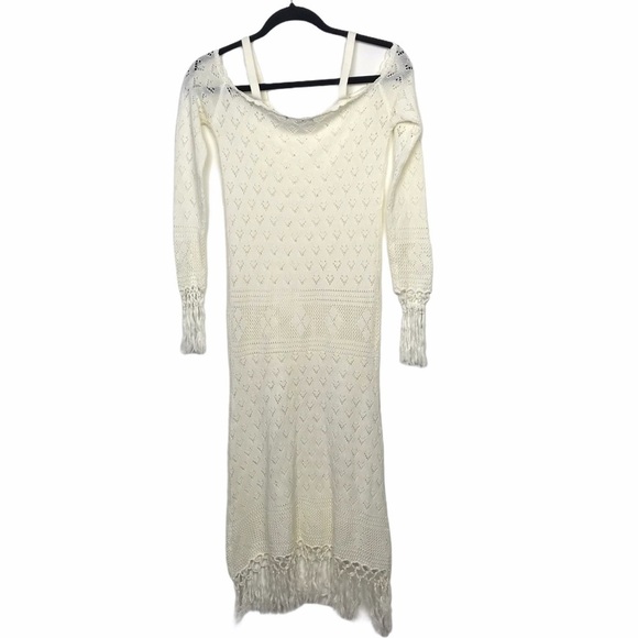 Forever 21 Open Knit Off the Shoulder Cover Up Dress - Picture 2 of 10